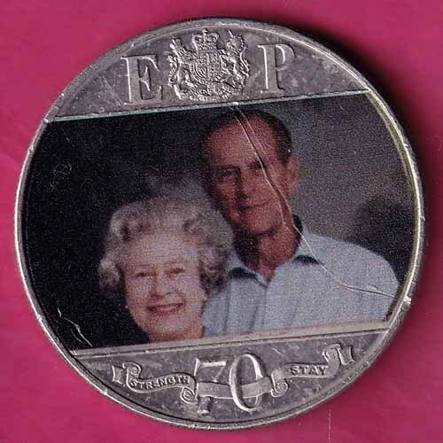 ELIZABETH II D.G. A REGINA. GIBRALTAR 2021 one crown –VA176