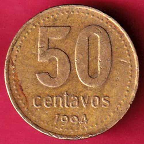 Argentina 50 Centavos 1994 REPUBLICA ARGENTINA EN UNION Y LIBERTAD  -VA235