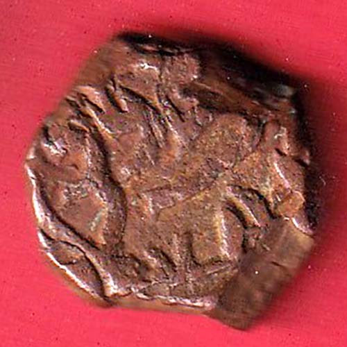 Kashmir Sultanate Nazuk Nadir Shah Kaserah Copper coin:- OO3743