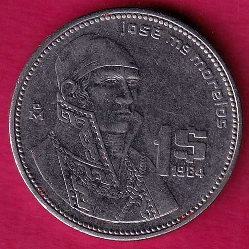 MEXICO COIN  ONE PESO 1984-GB18