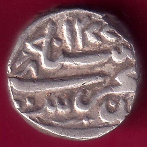 Bhopal state one rupee silver coin –@HUB2910