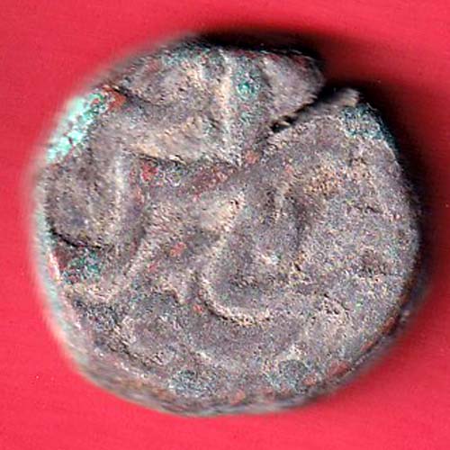 mughals Muhammad Shah elichpur Mint one paisa copper coin–@HUB5418