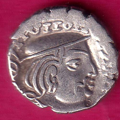 Ancient India Kshtrap Dynasty Kings Portrait Silver Coin–@HUB3161