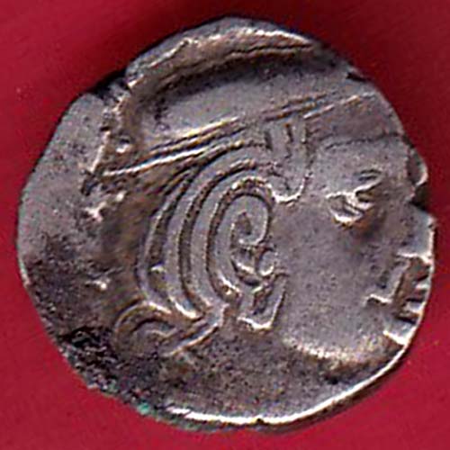 ANCIENT INDIA KSHATRAP DYNASTY KINGS PORTRAIT RARE SILVER COIN –oo3599