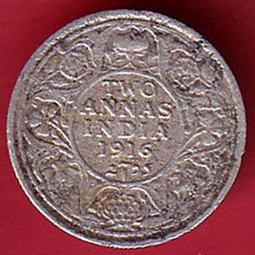 British India 1916 George v Emperor TWO ANNA :- OO3334
