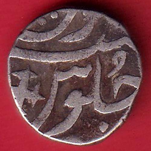 BROACH STATE CROSS MARK ONE RUPEE–oo4112