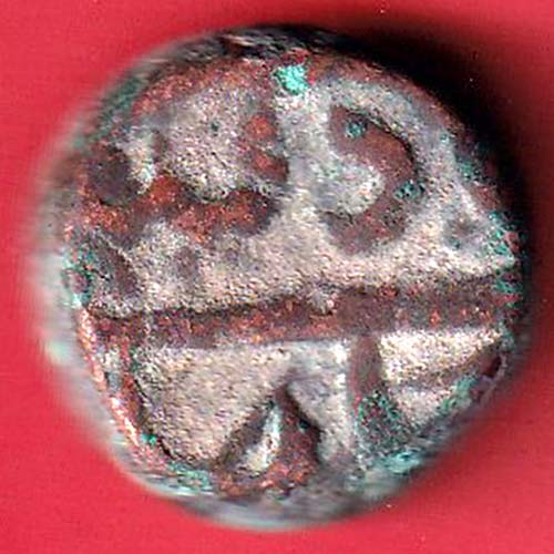 mughals Muhammad Shah elichpur Mint copper coin :- OO3051