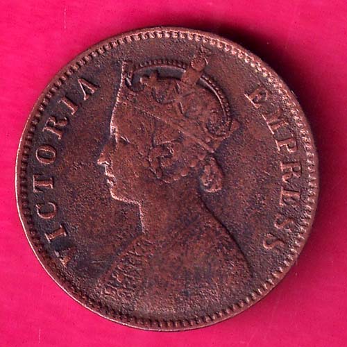 British india 1884 one quarter anna victoria empress  :- OO2066