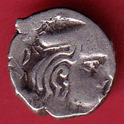 ANCIENT INDIA KSHATRAP DYNASTY KINGS PORTRAIT SILVER COIN  :- OO3029