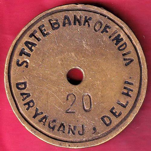 BANK TOKEN : State BNK Of India Dariya Ganj Delhi (20)–@HUB4600