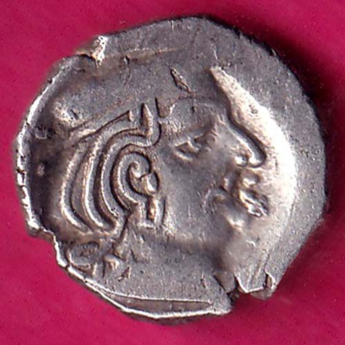 ANCIENT INDIA KSHTRAP DYNASTY KINGS PORTRAIT SILVER COIN–@HUB4267