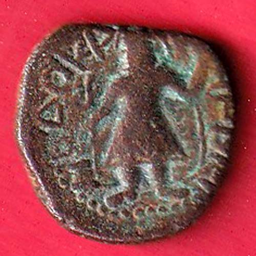 ANCIENT INDIA KUSHAN KING DYNASTY BEAUTIFUL SCARE COPPER COIN – oo5885