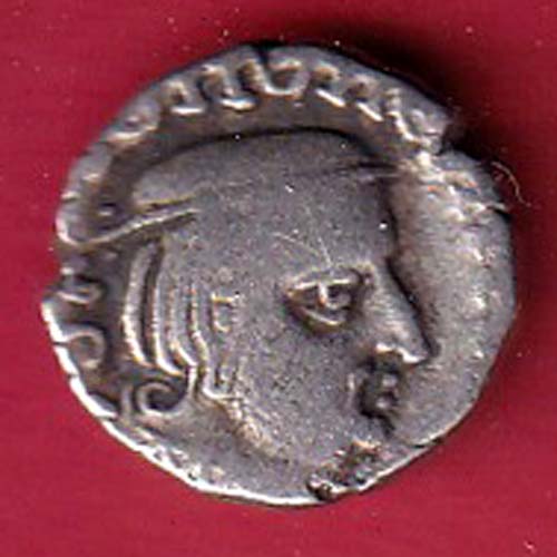 ANCIENT INDIA KSHATRAP DYNASTY KINGS PORTRAIT RARE SILVER COIN:- oo4014