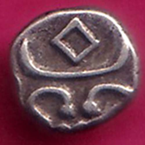 TRAVANCORE STATE RAJARAM VERMA IV SILVER CHUKRAM COIN–@HUB5765