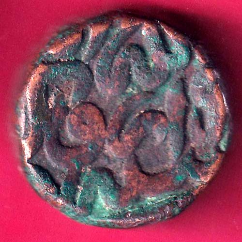 MUGHALS AKBAR DOGAON MINT DAM COPPER COIN–@HUB2904