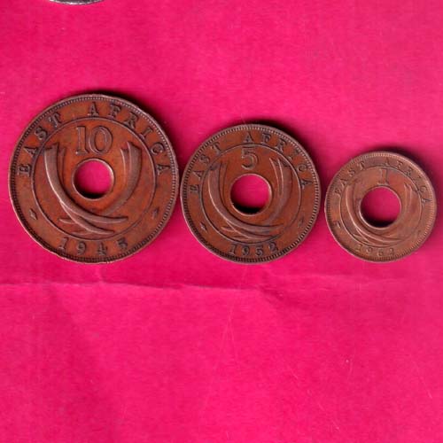 3 Coins Set : esat africa 10 cents,5 cents,1 cents coin–@HUB5860