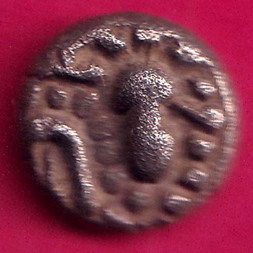 ANCIENT INDIA GADHAYA DYNASTY KING PORTRAIT COIN :-@hub4761