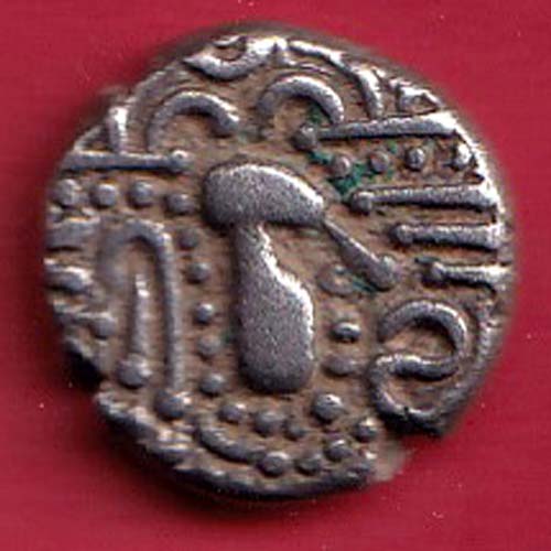 ANCIENT INDIA GADHAYA DYNASTY KING PORTRAIT COIN  –OO5761