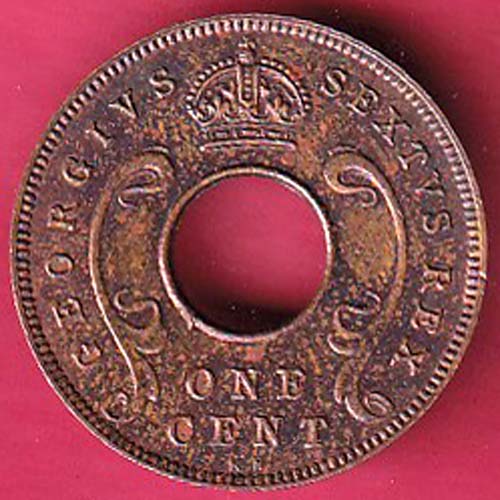 EAST AFRICA 1952 One CENTS Georgivs IV REX ET IND.IMP–@HUB4565