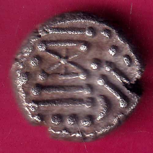 ANCIENT INDIA GADHAYA DYNASTY KING PORTRAIT COIN–@HUB4081