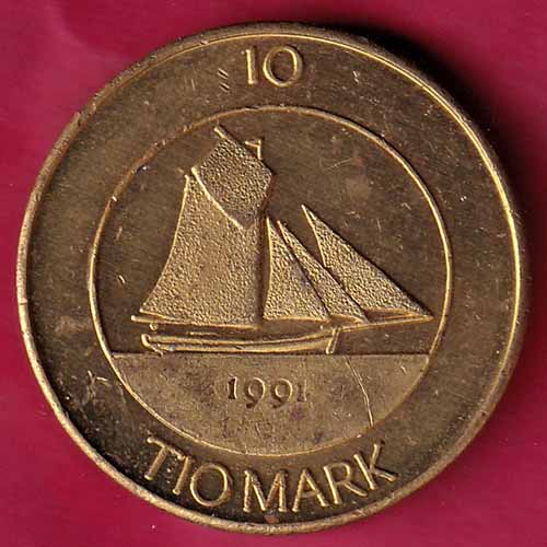 Aland Tio Daler 10 Tio Mark  :- S2603
