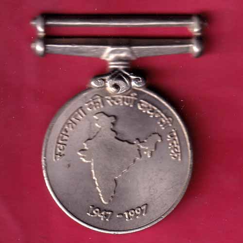 Medal :- 50th Anniversary Of Independence 1947-1997  :- S1235