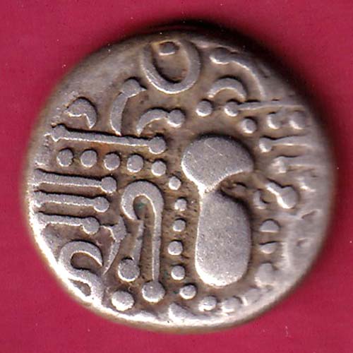 ANCIENT INDIA GADHAYA DYNASTY KING PORTRAIT COIN:- @HUB1386