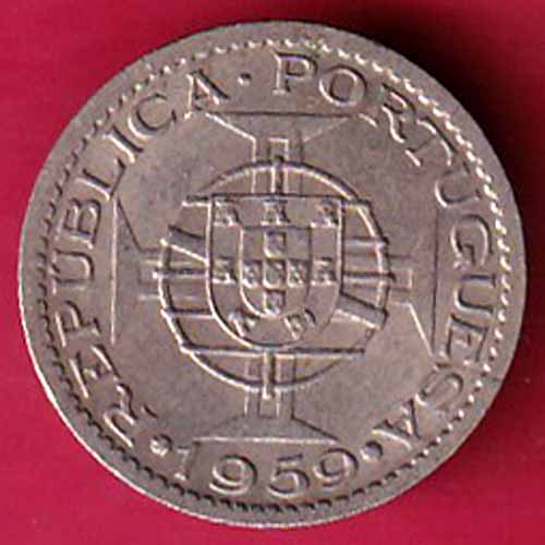 Portuguese India 60 Centavos 1959 -VA240