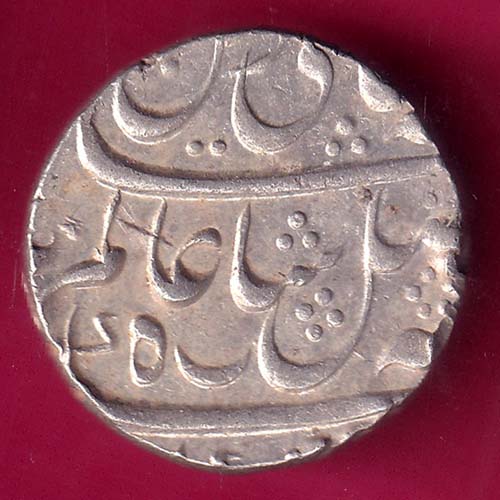 Bengal Presidency Shah Alam II RY 19 (ND 1190-1205 AH) Murshidabad Mint incleaned one rupee beautiful silver coin–@HUB4296