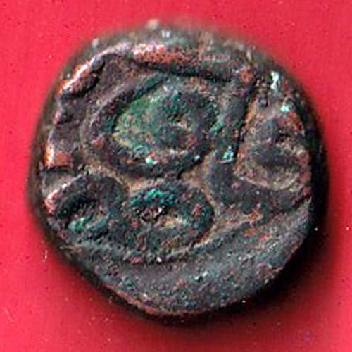 Ahmednagar sultanate nizam shahi falus copper coin - oo4036