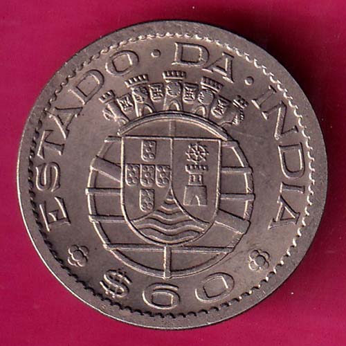 Portuguese India 60 Centavos 1958–@HUB4200