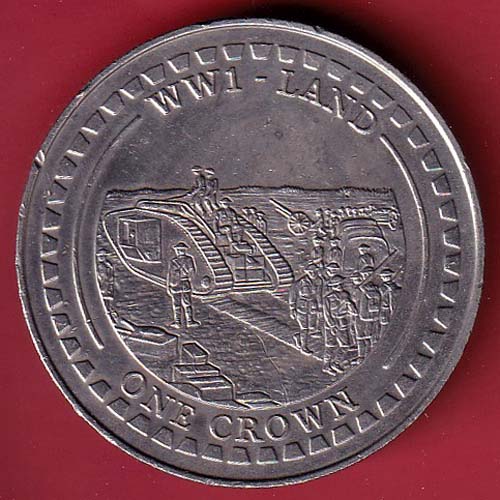 ww1- land one crown elizabeth ii queen of gibraltar 2018:- oo4078