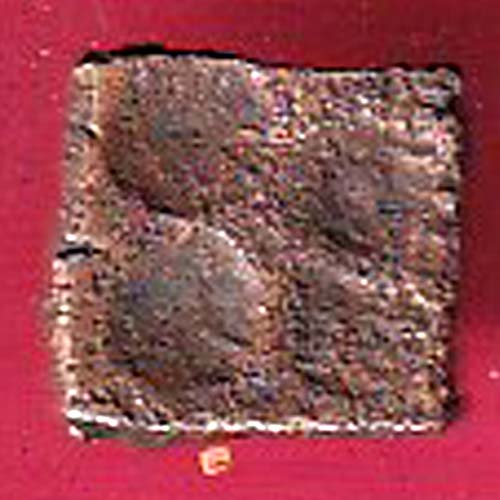 ancient cetral india copper punchmark ujjainy symbols on coin- OO2246