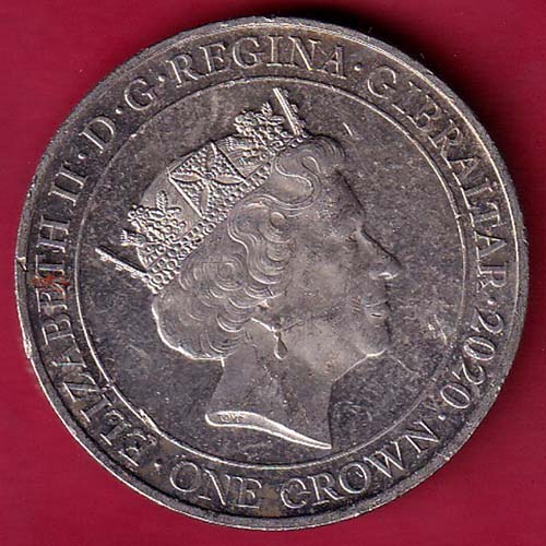 A MIRACLE OF DELIVERRANCE 1940 ELIZABETH II GIBRALTAR ONE CROWN 2020– OO2272