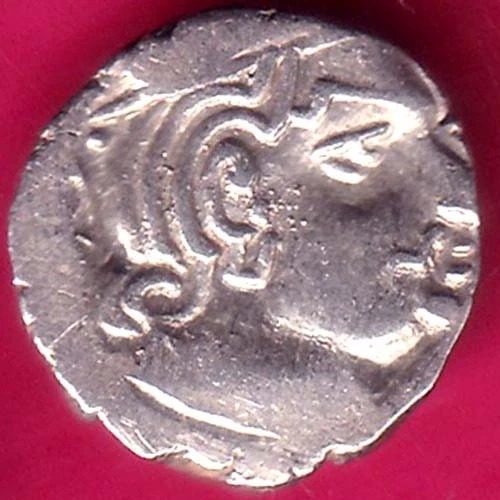 ANCIENT INDIA KSHTRAP DYNASTY KINGS PORTRAIT RARE SILVER COIN –@HUB5884