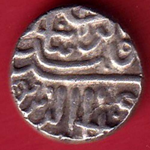GUJARAT SULTAN ah 989 MUZAFFAR SHAH half TANKA SILVER COIN–@HUB5245