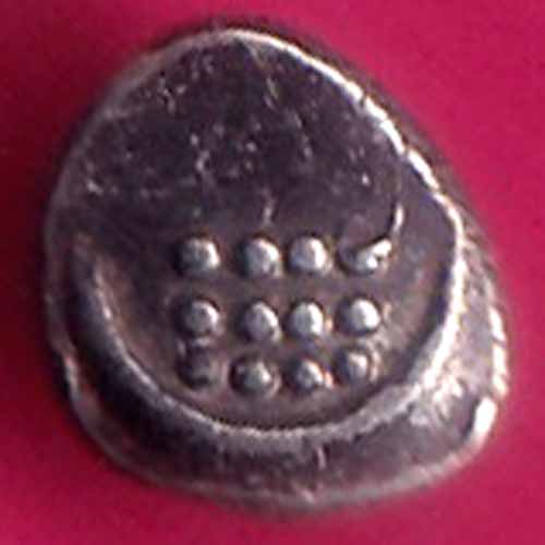 TRAVANCORE STATE RAJARAM VERMA IV SILVER CHUKRAM COINTRAVANCORE STATE -F7926 RAJARAM VERMA IV SILVER CHUKRAM COIN –@HUB5901