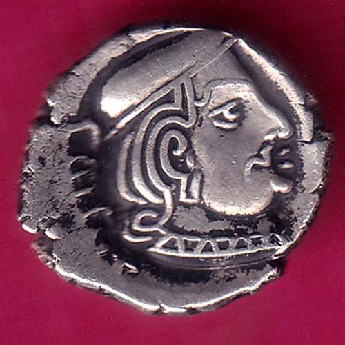 Ancient India Kshtrap Dynasty Kings Portrait Silver Coin –@HUB2662