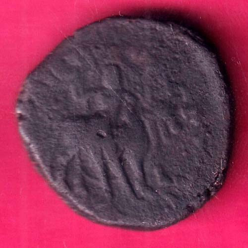 ANCIENT INDIA KUSHAN KING DYNASTY BEAUTIFUL SCARE COPPER COIN@HUB5206