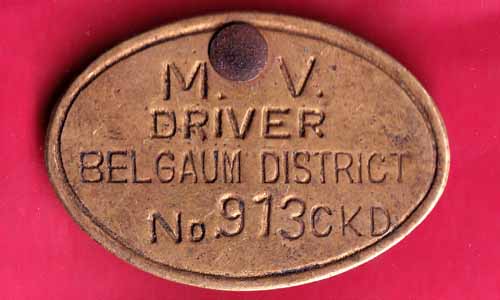 M.V. DRIVER BELGAUM DISTRIC NO.913 –@HUB1588
