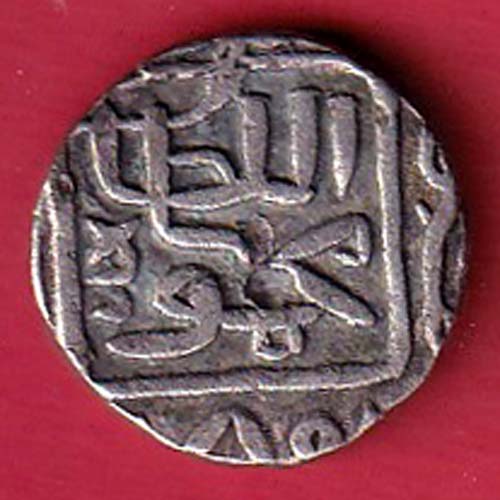 GUJARAT SULTAN MAHMUD SHAH half TANKA SILVER COIN :- oo4027