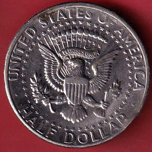 united state of america 1971 liberty half dollar coin :- OO2913