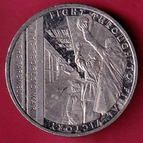 ELIZABETH II DEI-GRA REGINA. GIBRALTAR 2021 half crown fight through to final victory :- S2728