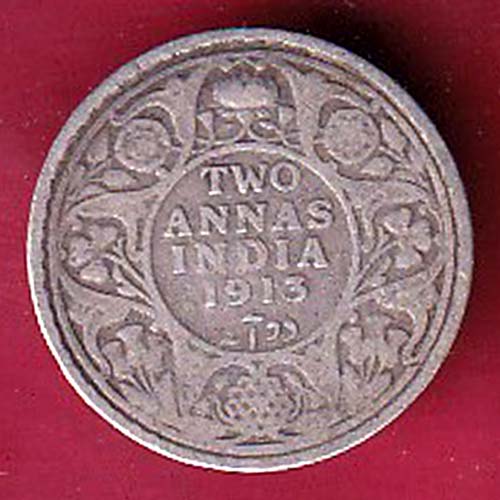 British India 1913 George v Emperor TWO ANNA –OO2369