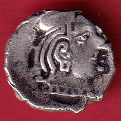 ANCIENT INDIA KSHATRAP DYNASTY KINGS PORTRAIT SILVER COIN:- OO3024