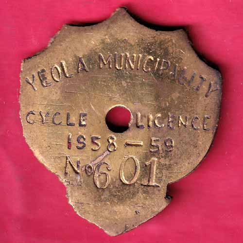 YEOLA MUNICIPALITY – CYCLE (1958-59) NO.601 - S1515