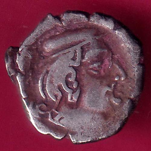 ANCIENT INDIA KSHTRAP DYNASTY KINGS PORTRAIT SILVER COIN–@HUB3547