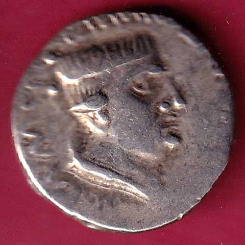 ANCIENT INDIA NAHAPAN DYNESTY KINGS PORTRAIT SILVER COIN :- S1181