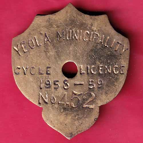 YEOLA MUNICIPALITY – CYCLE (1958-59) NO.452 - S1603