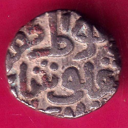 DELHI SULTAN 715-727 Ghiyath al-din Tughluq billon 4 Gani Scare COIN :- OO1640